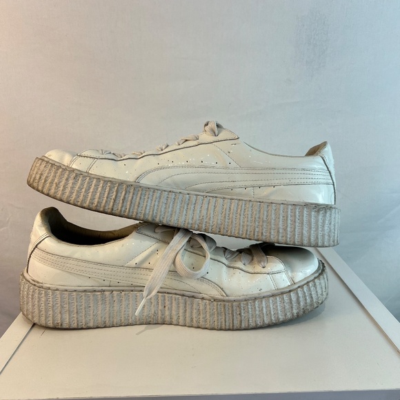 FENTY PUMA by Rihanna - Men's 12US Creepers - Glo White Patent Leather - RARE!!! - Picture 8 of 13